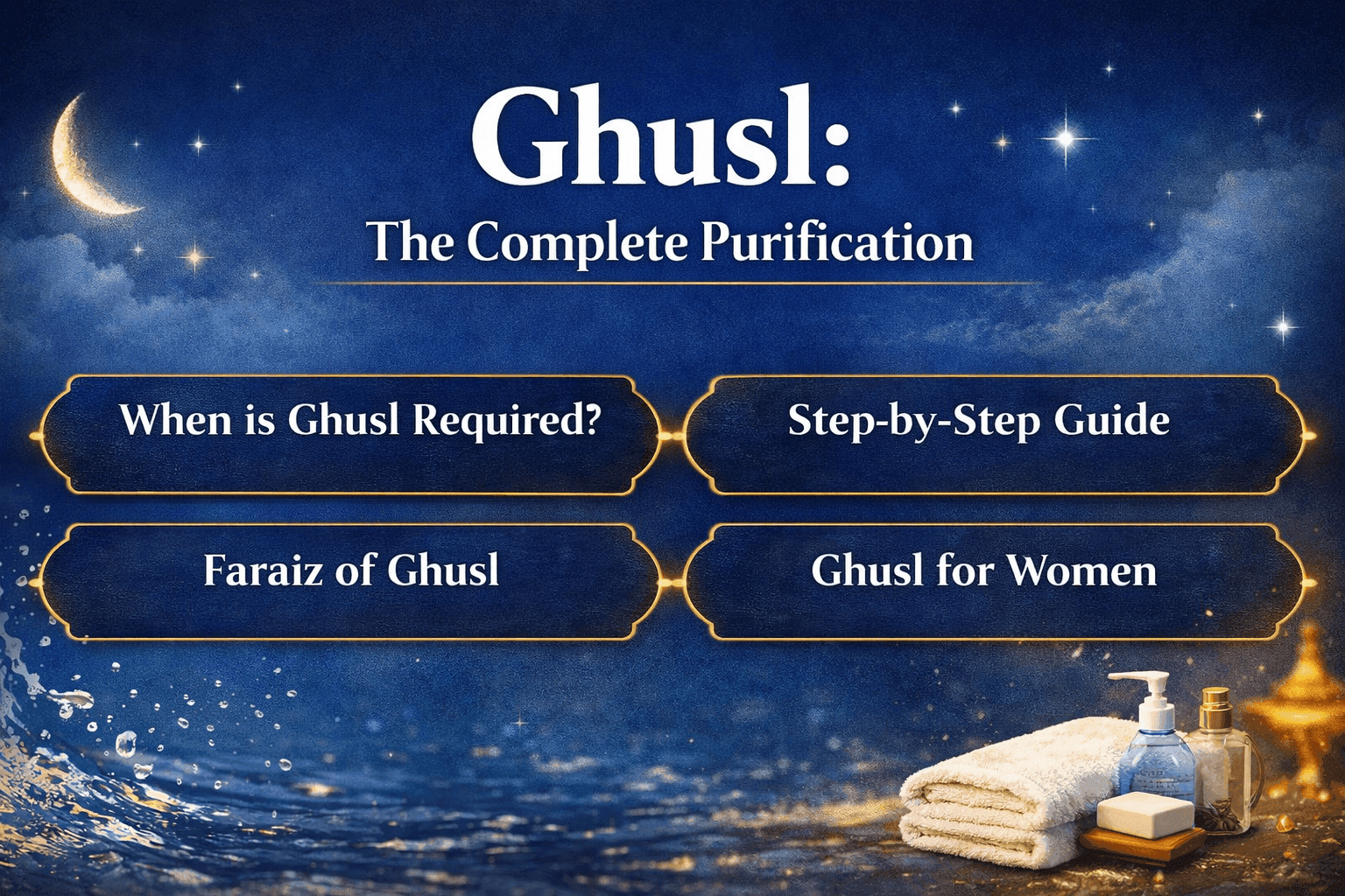 How to Perform Ghusl Properly: Step-by-Step Guide with Sunnah & FAQs